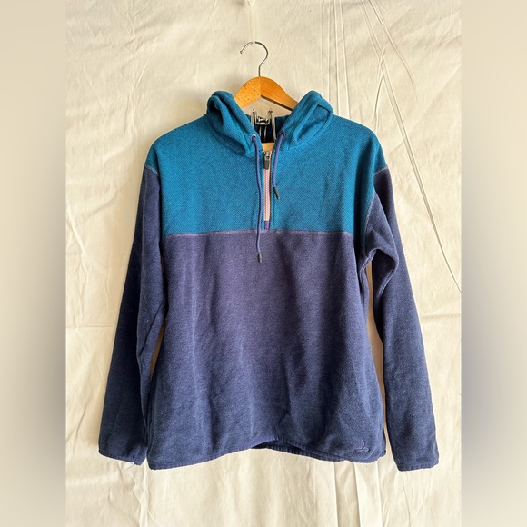 Prana Hoodie - Colorblock Blue Scallop - Picture 2 of 13